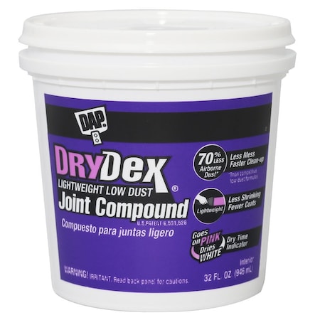 Dap DAP DryDex Pink All Purpose Lightweight Joint Compound 32 oz 7079812385